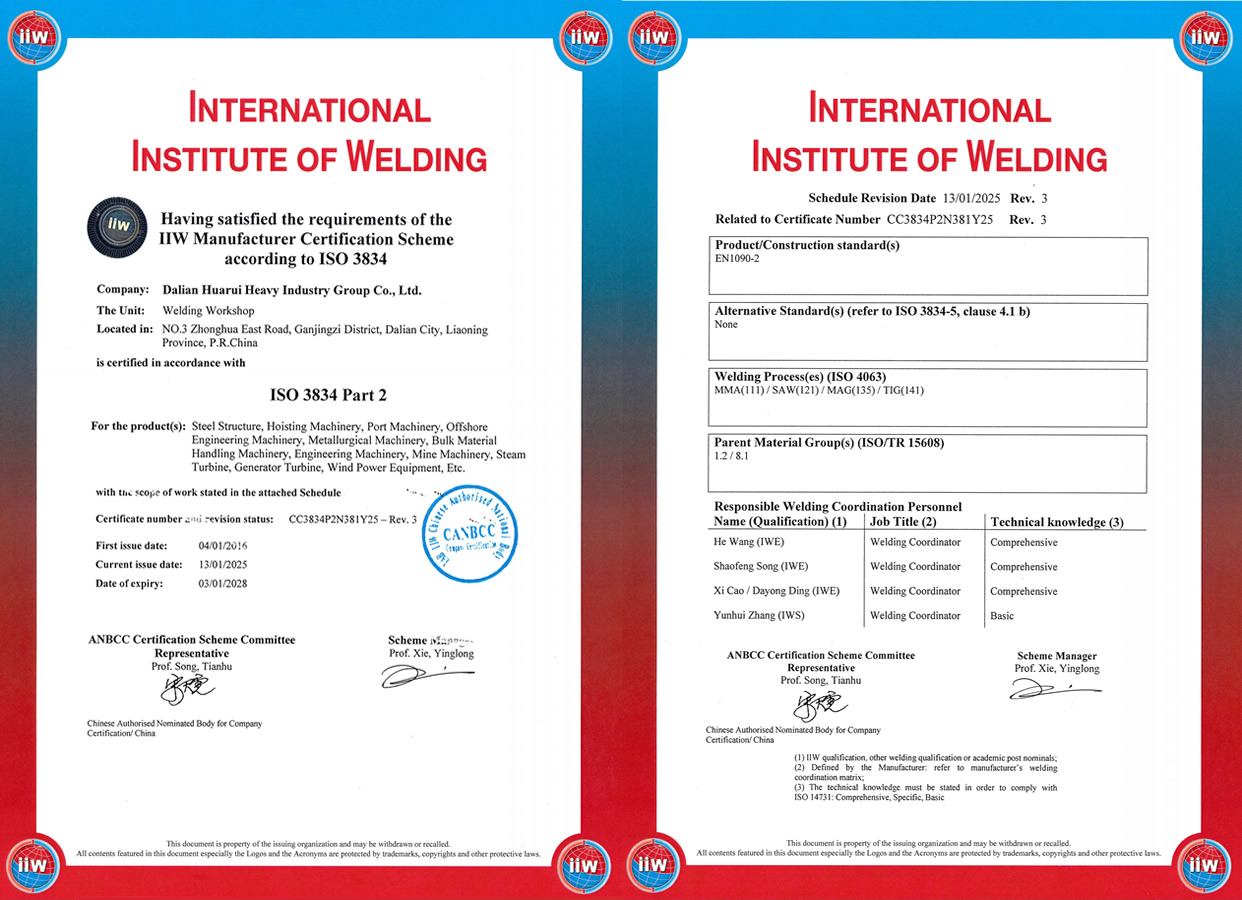 IIW Manufacturer Certification Scheme